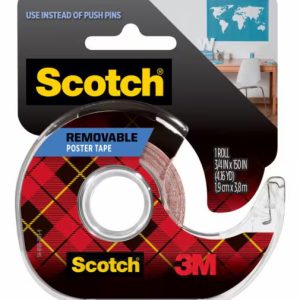 Scotch® Removable Poster Tape, 0.75 in x 150 in